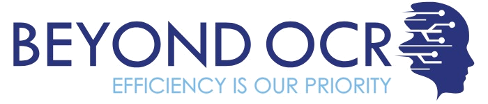 Beyond OCR logo, with the tagline "Efficiency is our priority".